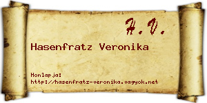 Hasenfratz Veronika névjegykártya